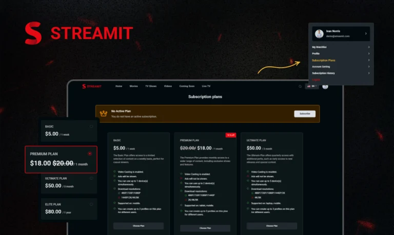 subscription-based video platform