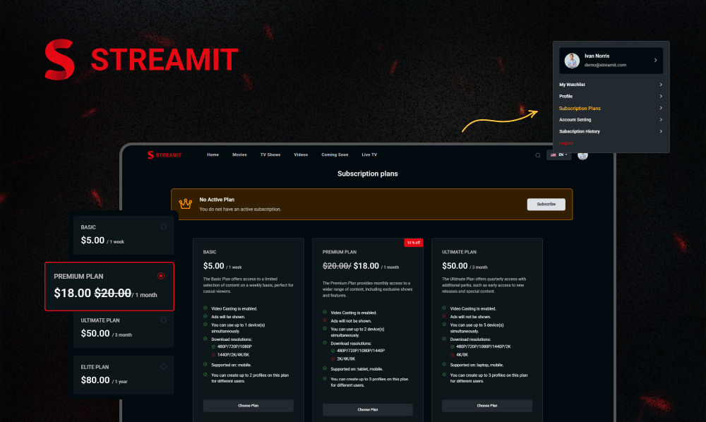 subscription-based video platform