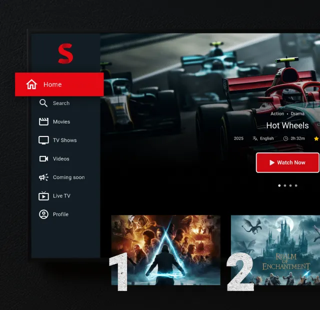 Streamit new ott tv app with user friendly design