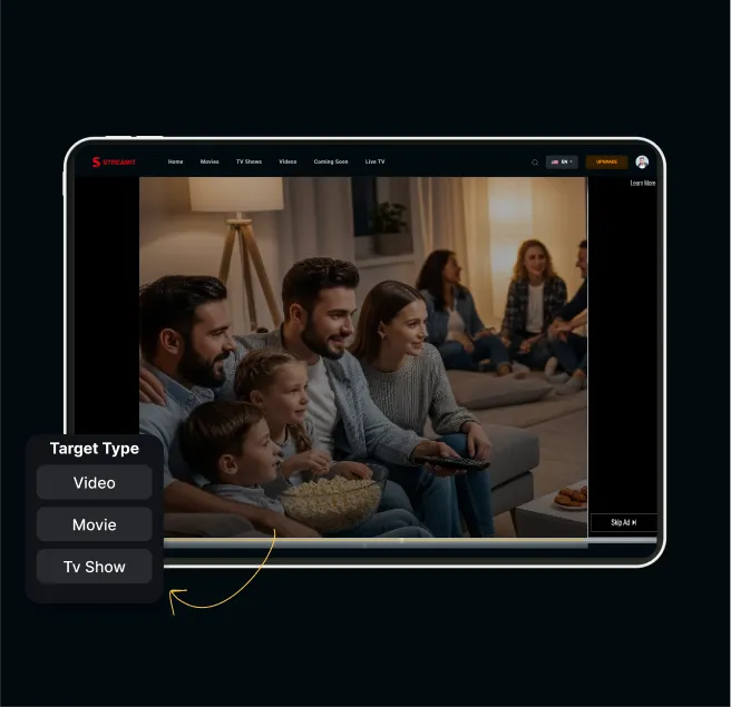 Streamit streaming website with vast ads integration