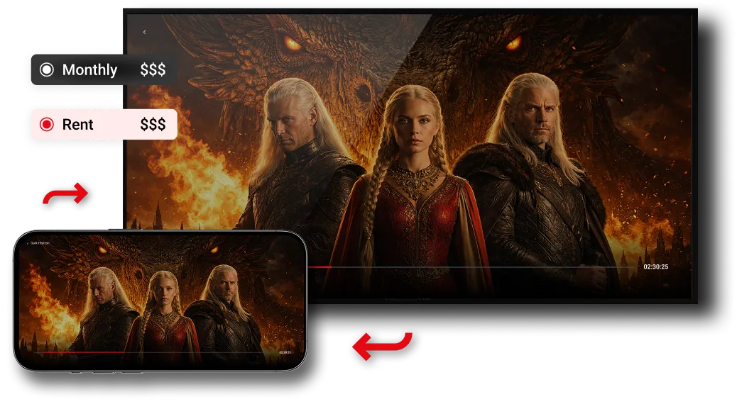 Full Control of Your Entertainment Streaming Platform