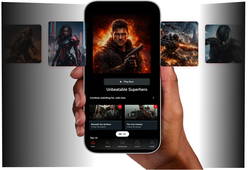 OTT Streaming Apps for Android & iOS