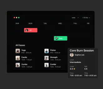 Class Scheduling & Live Sessions