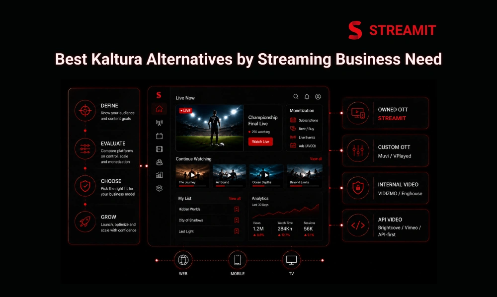 Best Kaltura Alternatives by Streaming Business Need