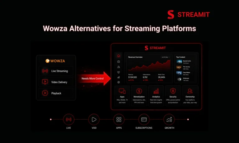 Wowza Alternatives for Live Streaming and OTT Platforms